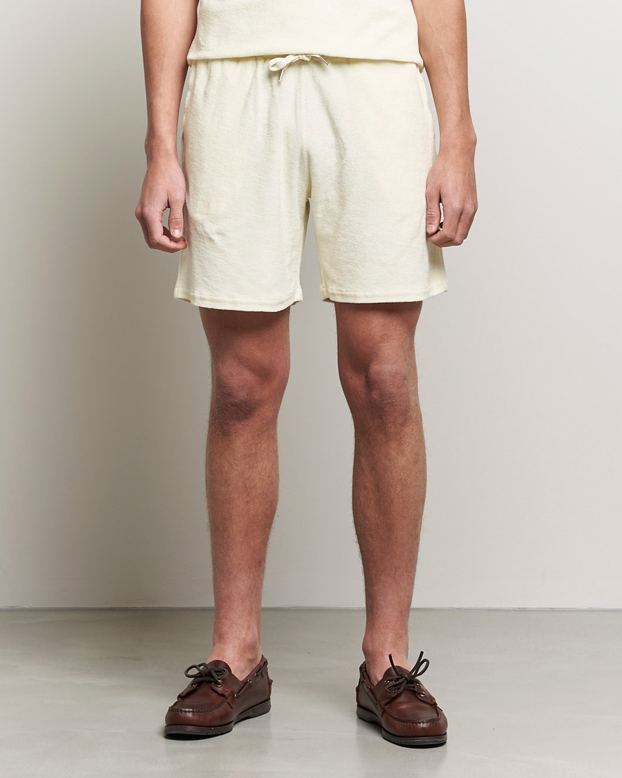 Mies |  | Stenströms | Towelling Cotton Shorts Cream