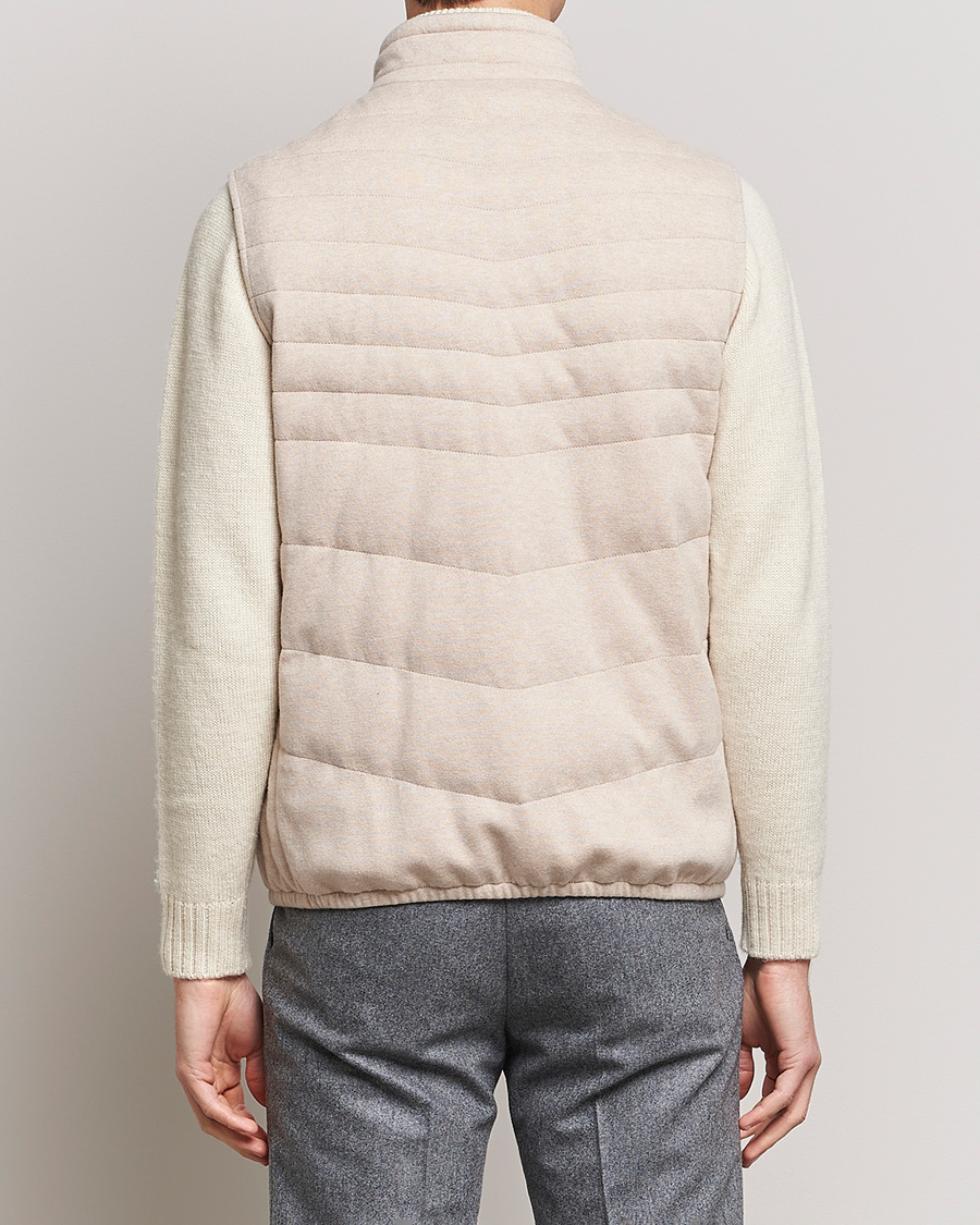 Mies | Takit | Brunello Cucinelli | Cashmere Quilted Vest Beige