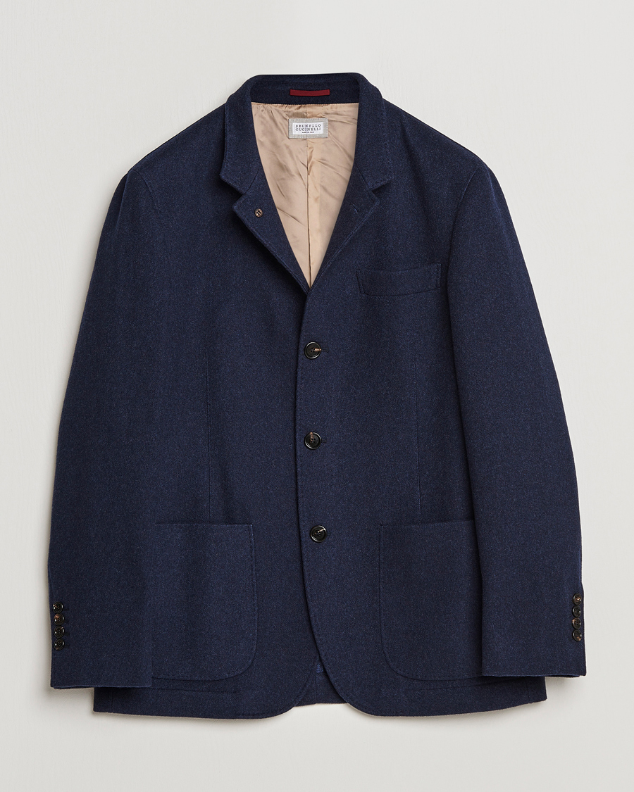 Mies | Takit | Brunello Cucinelli | Cashmere City Jacket Dark Blue