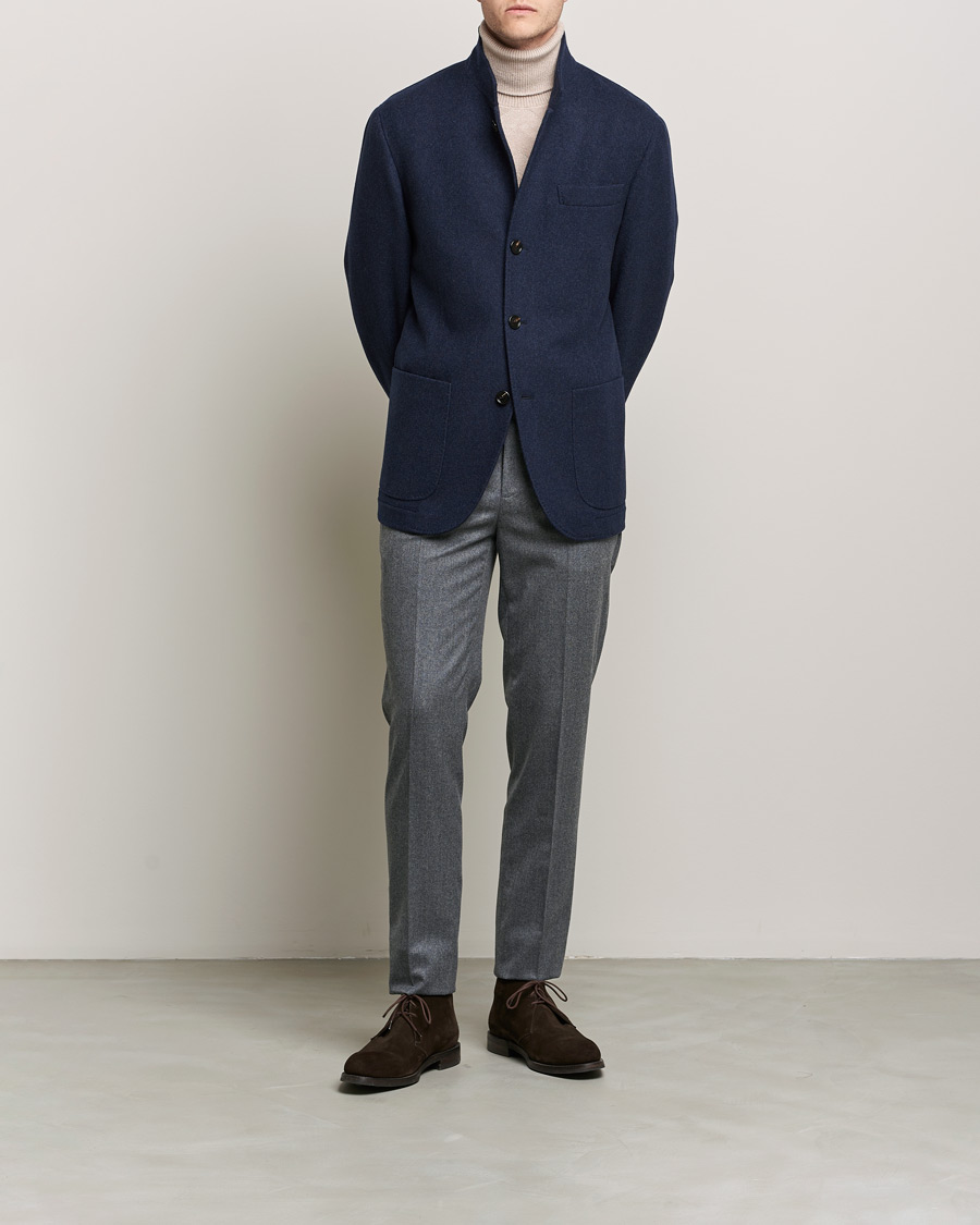 Mies | Takit | Brunello Cucinelli | Cashmere City Jacket Dark Blue