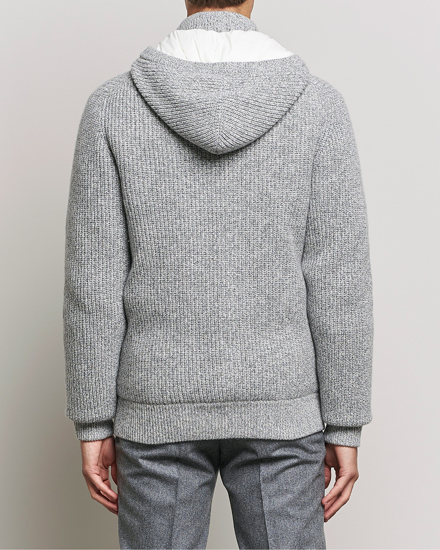 Mies | Takit | Brunello Cucinelli | Hooded Cashmere Jacket Light Grey