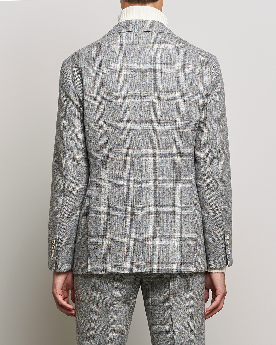 Mies | Puvut | Brunello Cucinelli | Prince Of Wales Flannel Suit Grey Melange