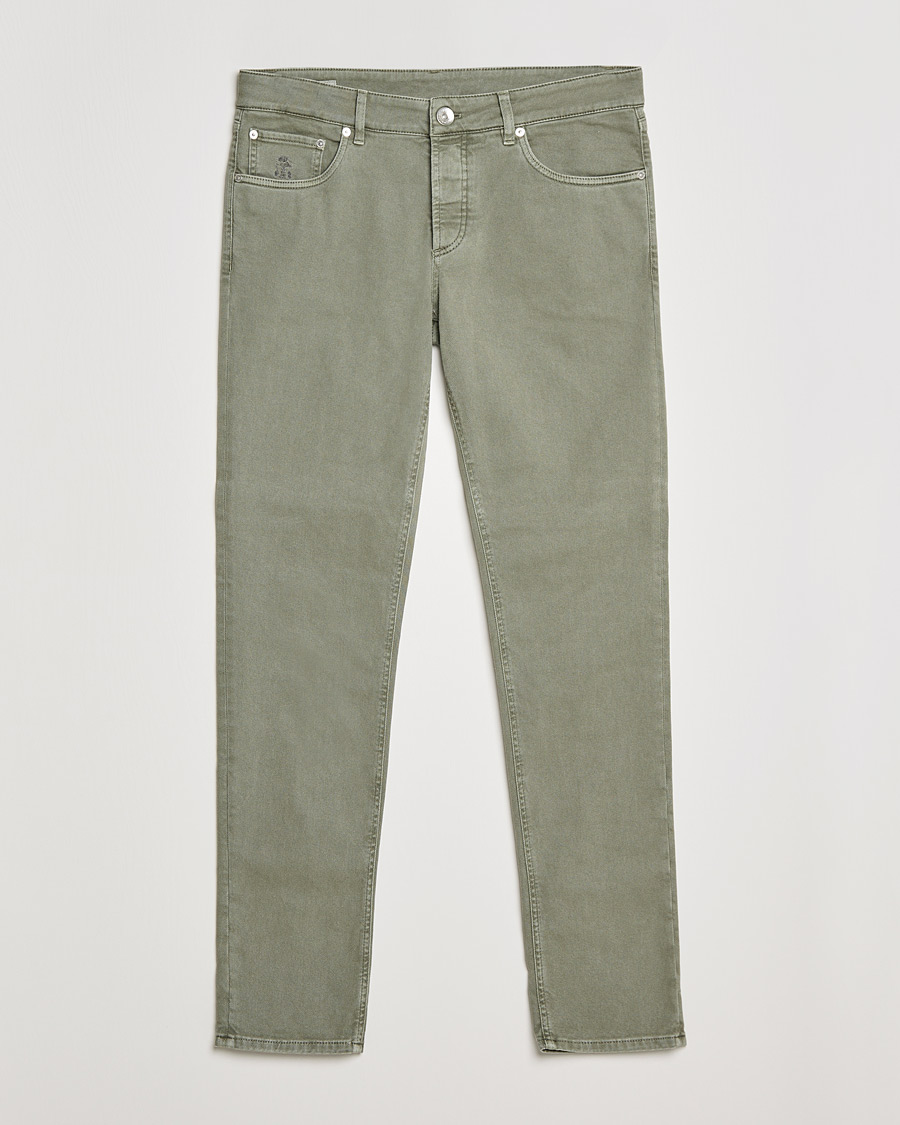 Mies | Housut | Brunello Cucinelli | Slim Fit 5-Pocket Pants Military
