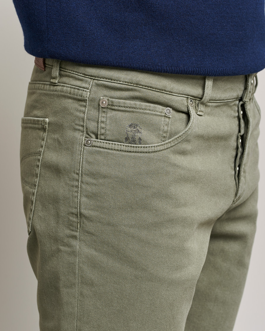 Mies | Housut | Brunello Cucinelli | Slim Fit 5-Pocket Pants Military