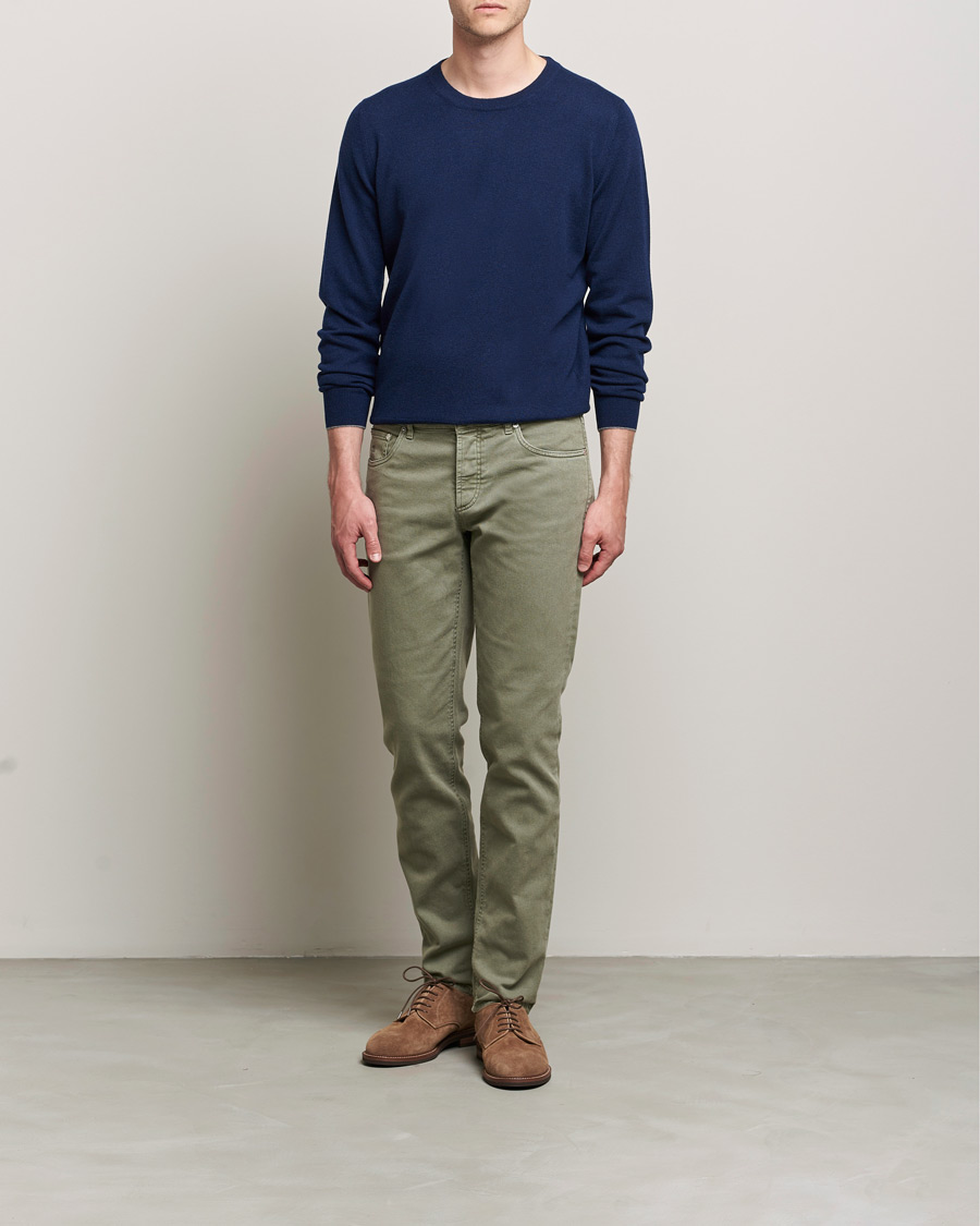 Mies | Puserot | Brunello Cucinelli | 2 Ply Cashmere Pullover Navy
