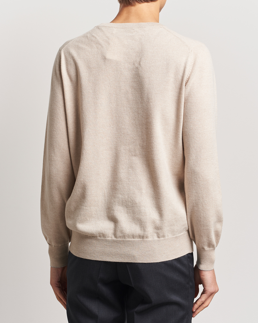 Mies | Puserot | Brunello Cucinelli | 2 Ply Cashmere Pullover Sand