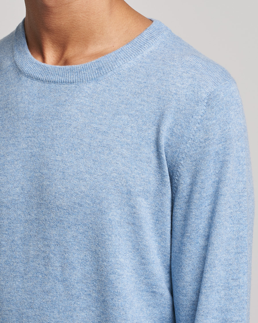 Mies | Puserot | Brunello Cucinelli | 2 Ply Cashmere Pullover Light Blue