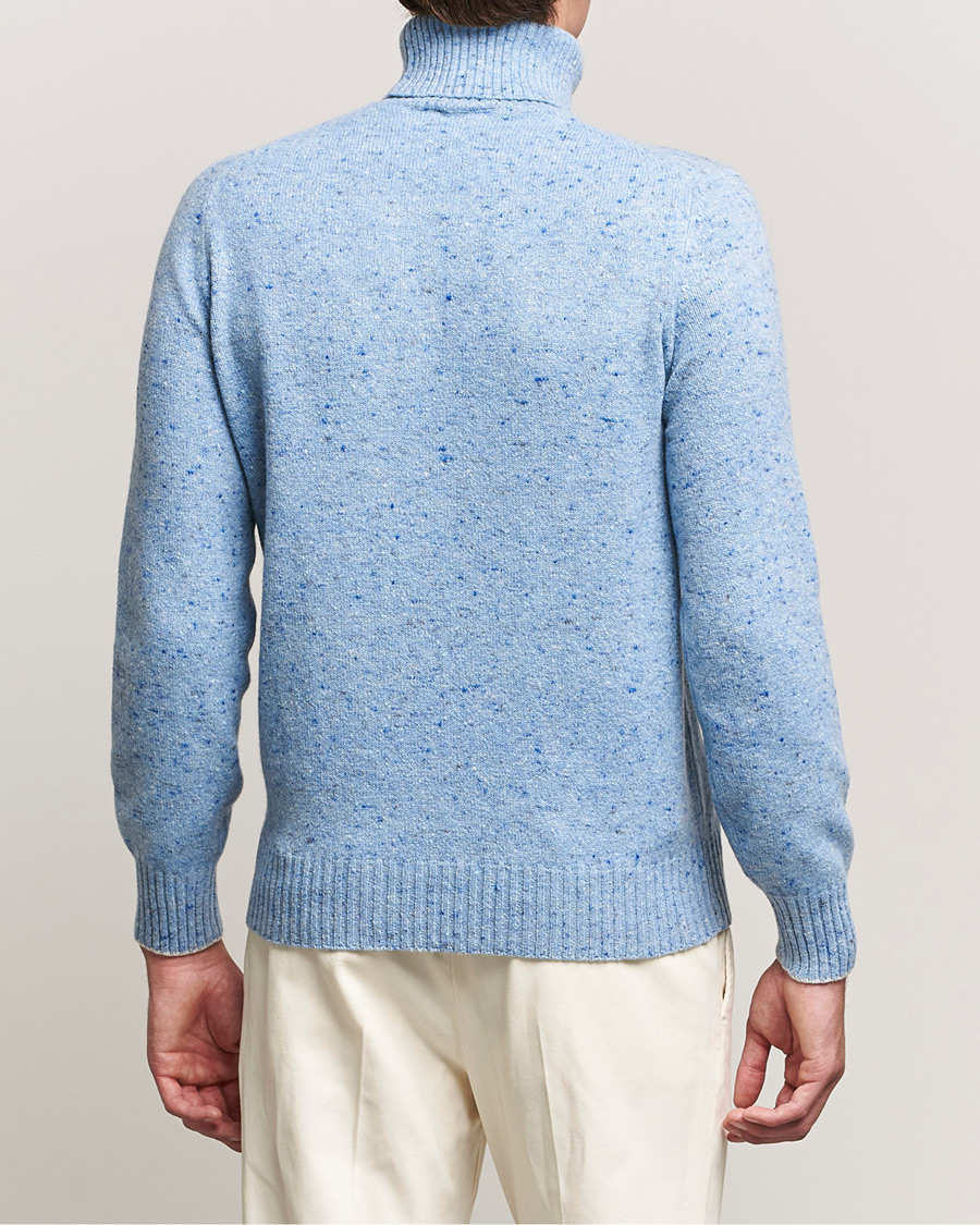 Mies | Puserot | Brunello Cucinelli | Cashmere Blend Rollneck Light Blue