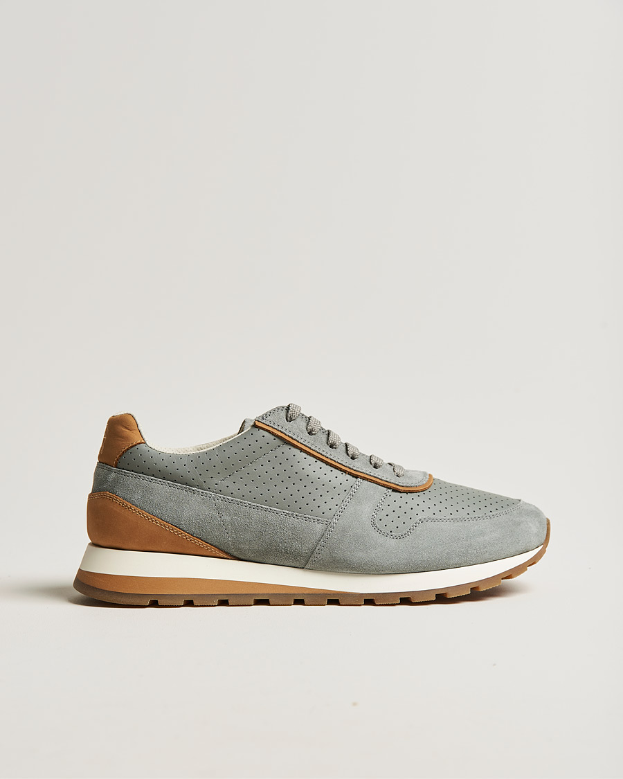 Mies | Brunello Cucinelli Running Sneaker Grey Suede | Brunello Cucinelli | Running Sneaker Grey Suede