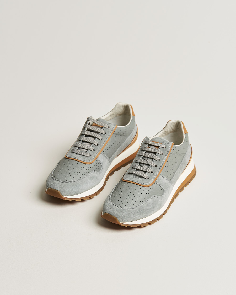 Mies | Brunello Cucinelli Running Sneaker Grey Suede | Brunello Cucinelli | Running Sneaker Grey Suede