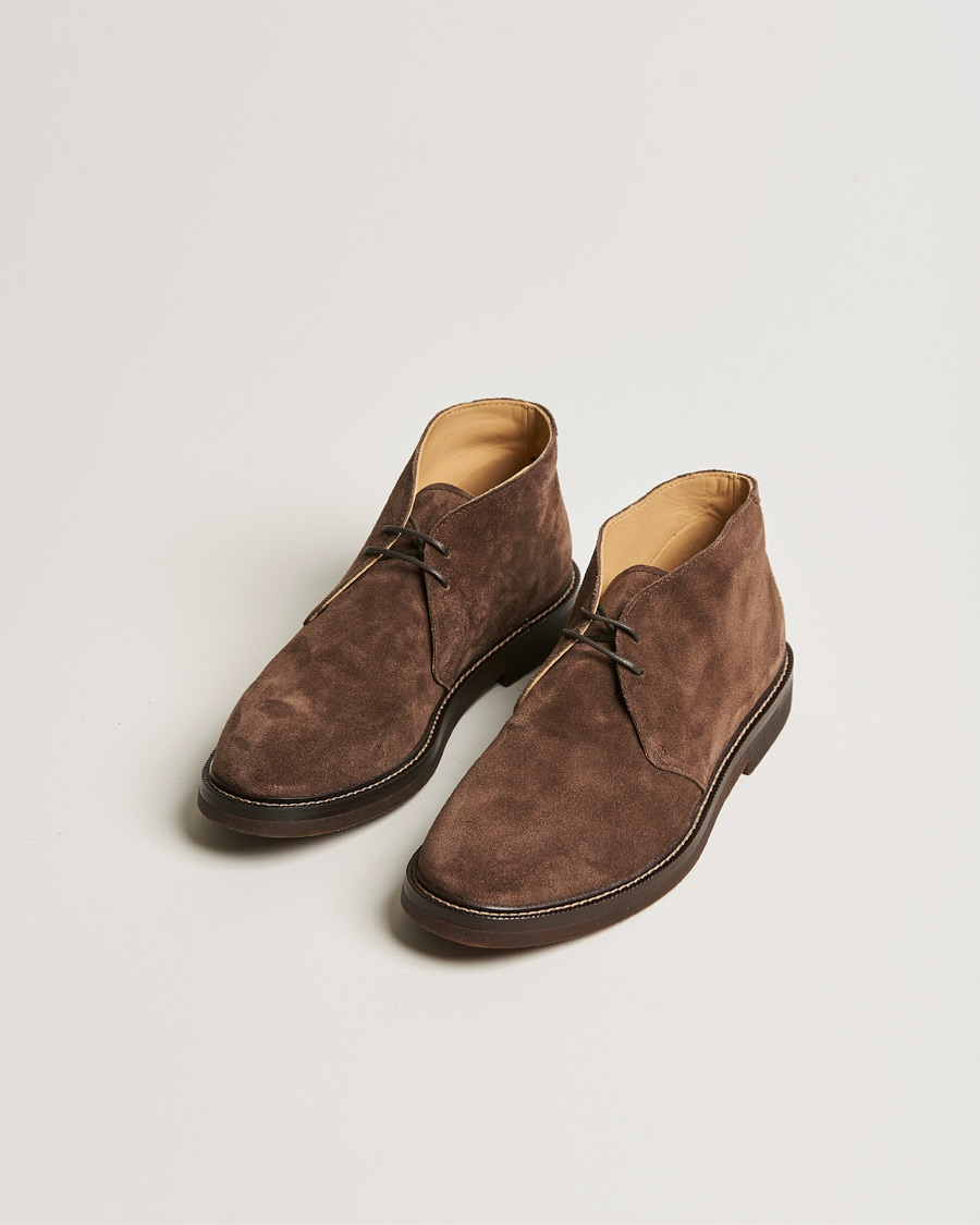 Mies | Käsintehdyt kengät | Brunello Cucinelli | Desert Boot Dark Brown Suede