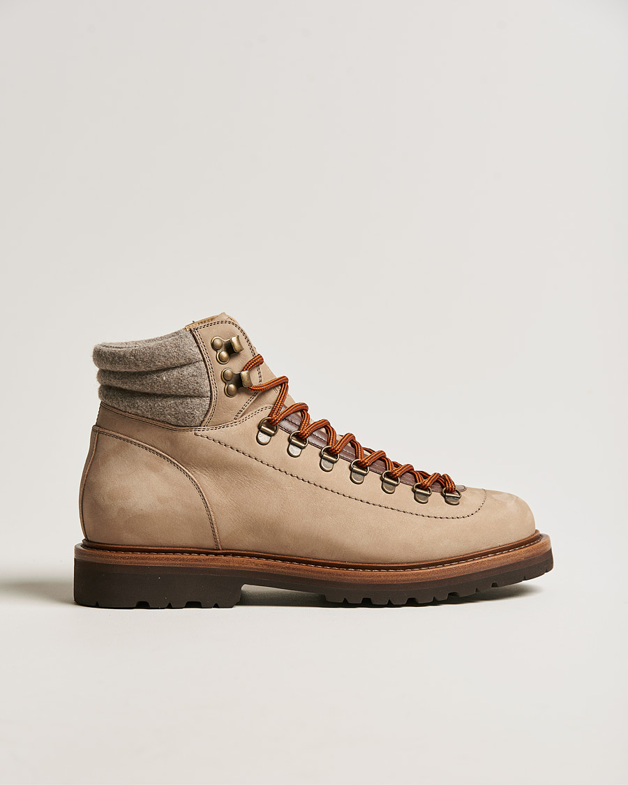 Mies | Brunello Cucinelli Hiking Boot Stone Suede | Brunello Cucinelli | Hiking Boot Stone Suede