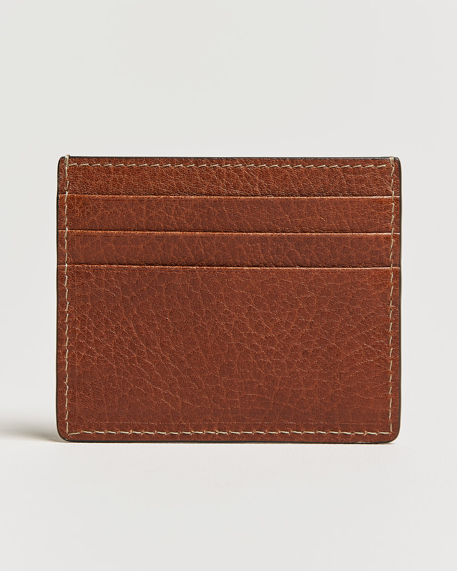 Mies | Brunello Cucinelli Grain Leather Card Holder Cognac | Brunello Cucinelli | Grain Leather Card Holder Cognac