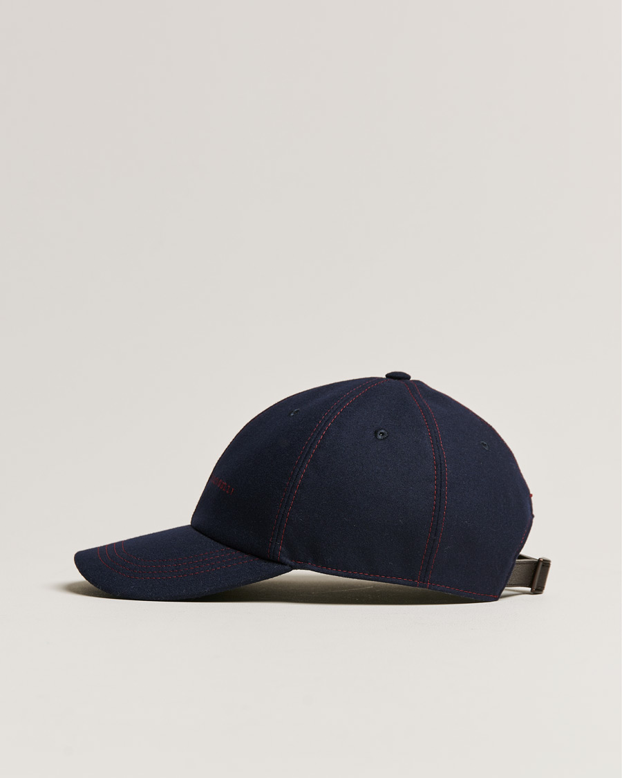 Mies | Brunello Cucinelli Flannel Baseball Cap Navy | Brunello Cucinelli | Flannel Baseball Cap Navy
