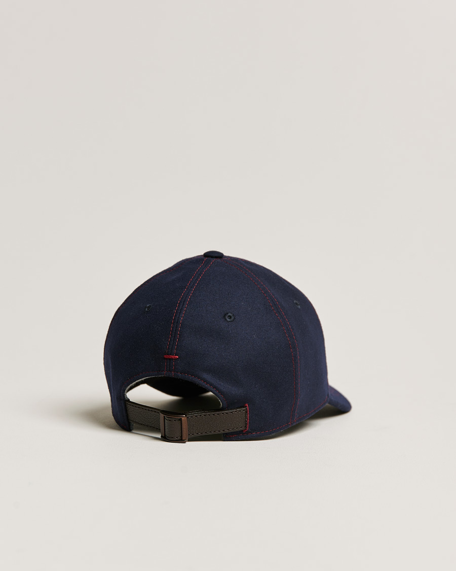 Mies | Brunello Cucinelli Flannel Baseball Cap Navy | Brunello Cucinelli | Flannel Baseball Cap Navy