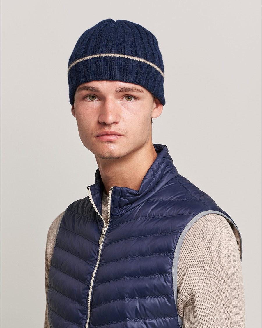 Mies | Brunello Cucinelli Cashmere Beanie Navy | Brunello Cucinelli | Cashmere Beanie Navy