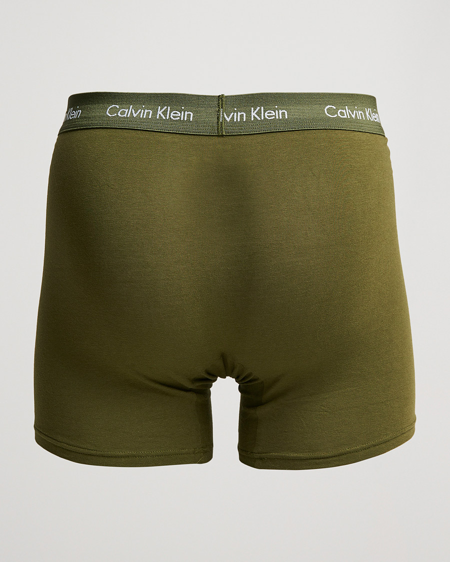 Mies | Alusvaatteet | Calvin Klein | Cotton Stretch 3-Pack Boxer Breif Grey/Orange/Army