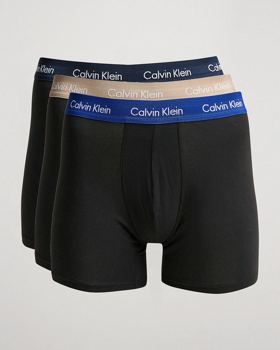 Miehet |  | Calvin Klein | Cotton Stretch 3-Pack Boxer Breif Black