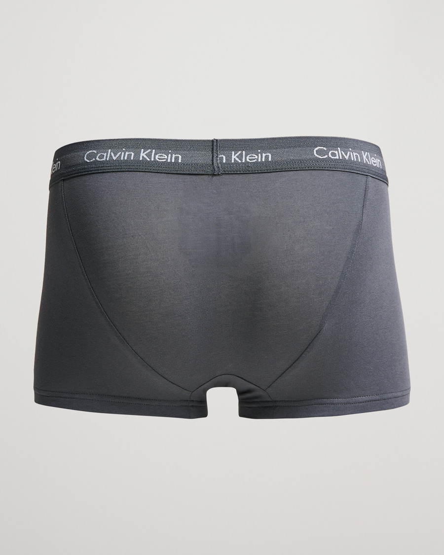 Mies | Alusvaatteet | Calvin Klein | Cotton Stretch 3-Pack Low Rise Trunk Grey/Light Grey/Olive