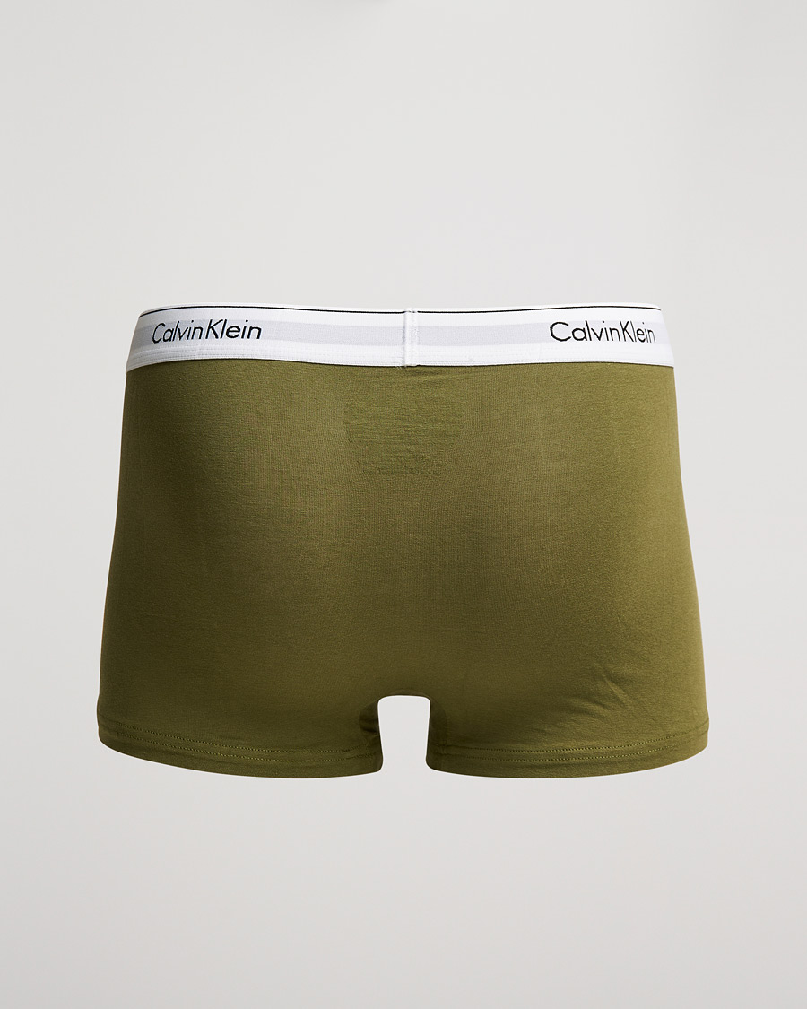 Mies | Alushousut | Calvin Klein | Cotton Stretch 3-Pack Trunk Beige/Black/Olive