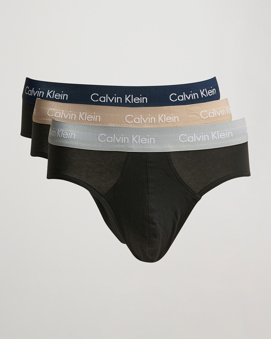 Mies | Alusvaatteet | Calvin Klein | Cotton Stretch Hip Breif 3-Pack Black