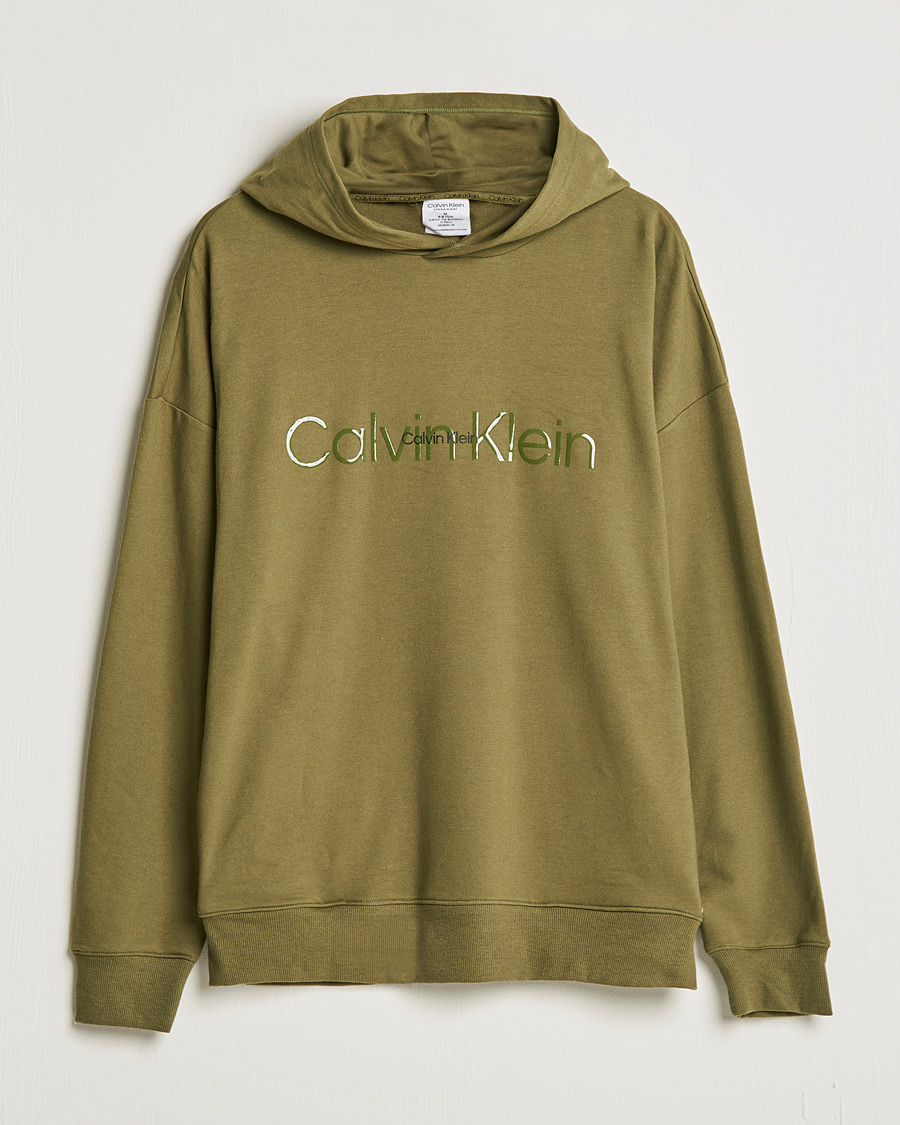 Mies | Puserot | Calvin Klein | Loungewear Logo Hoodie Olive