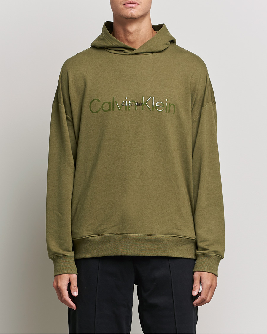 Mies | Puserot | Calvin Klein | Loungewear Logo Hoodie Olive