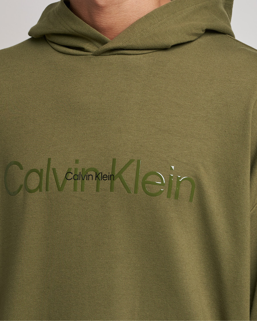 Mies | Puserot | Calvin Klein | Loungewear Logo Hoodie Olive