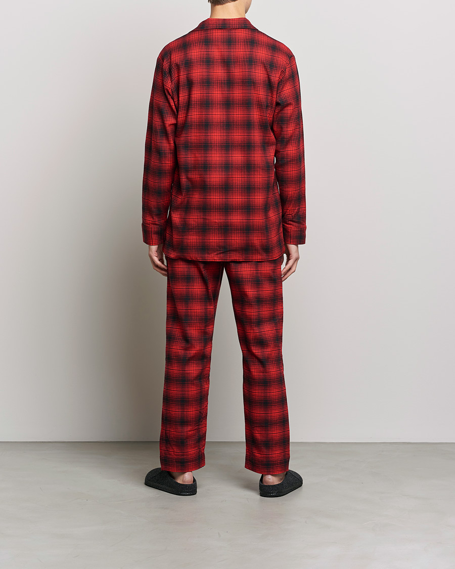 Mies | Yöpuvut ja kylpytakit | Calvin Klein | Cotton Checked Pyajama Set Red/Black