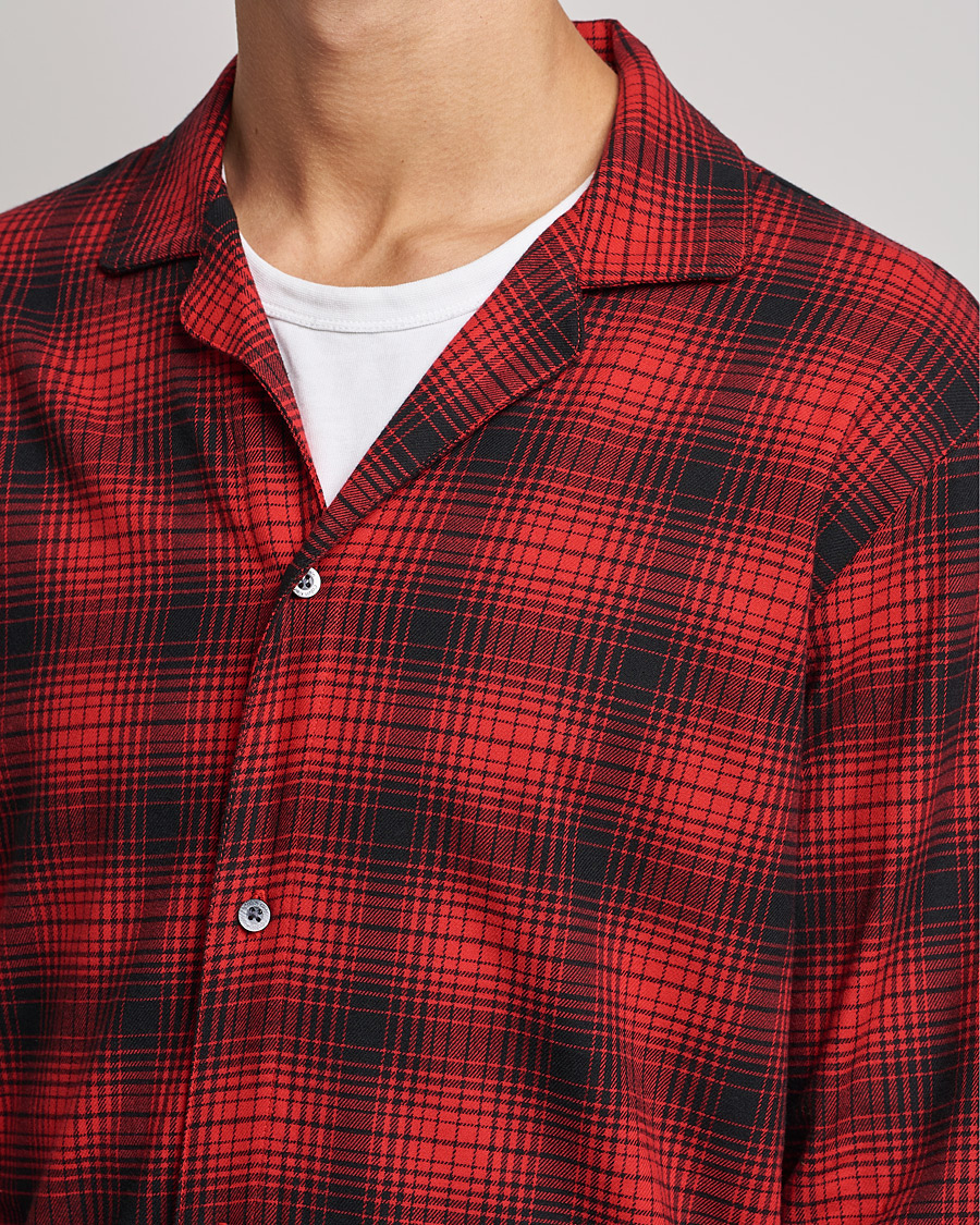 Mies | Yöpuvut ja kylpytakit | Calvin Klein | Cotton Checked Pyajama Set Red/Black