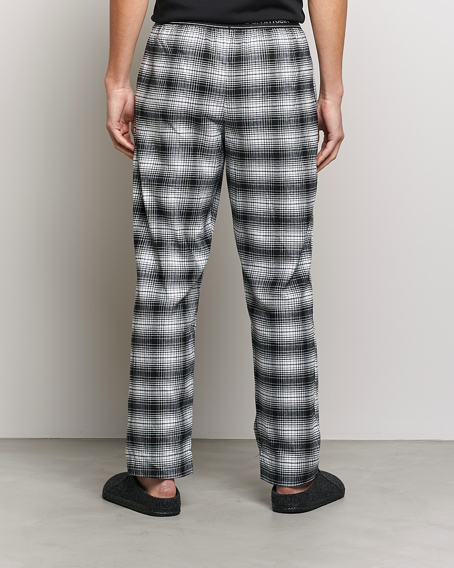 Mies | Yöpuvut ja kylpytakit | Calvin Klein | Brushed Cotton Checked Pyjama Pants Black/White