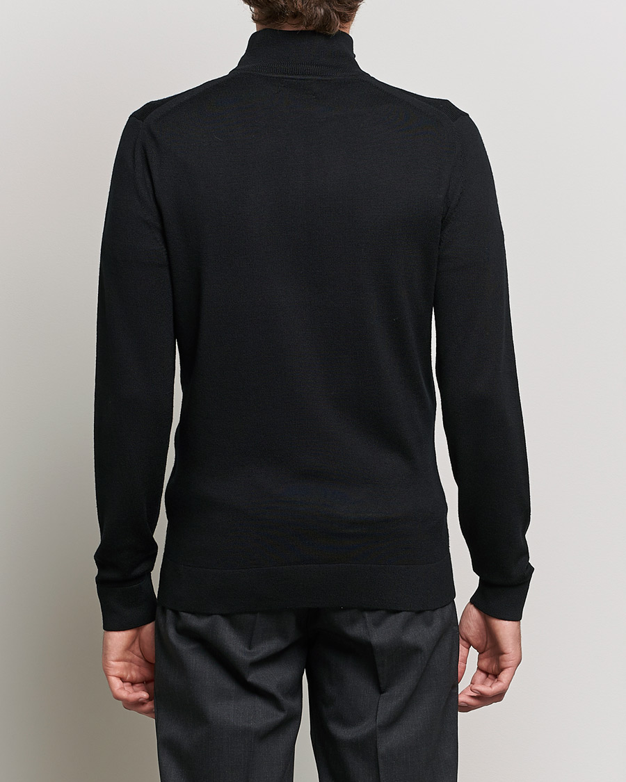 Mies | Puserot | Calvin Klein | Superior Wool Half Zip Sweater Black