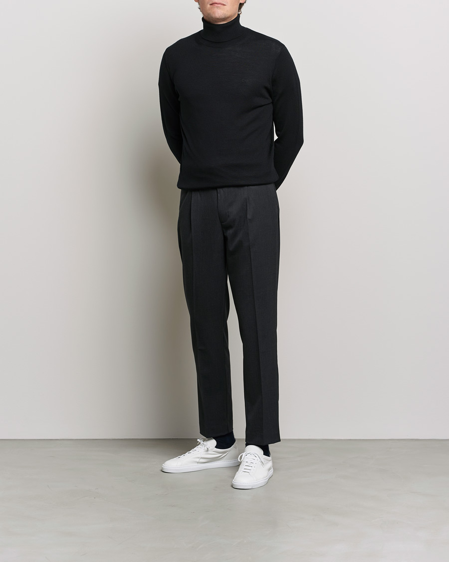 Mies | Puserot | Calvin Klein | Superior Wool Rollneck Black