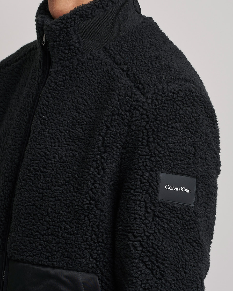 Mies | Puserot | Calvin Klein | Teddy Full Zip Sweater Black