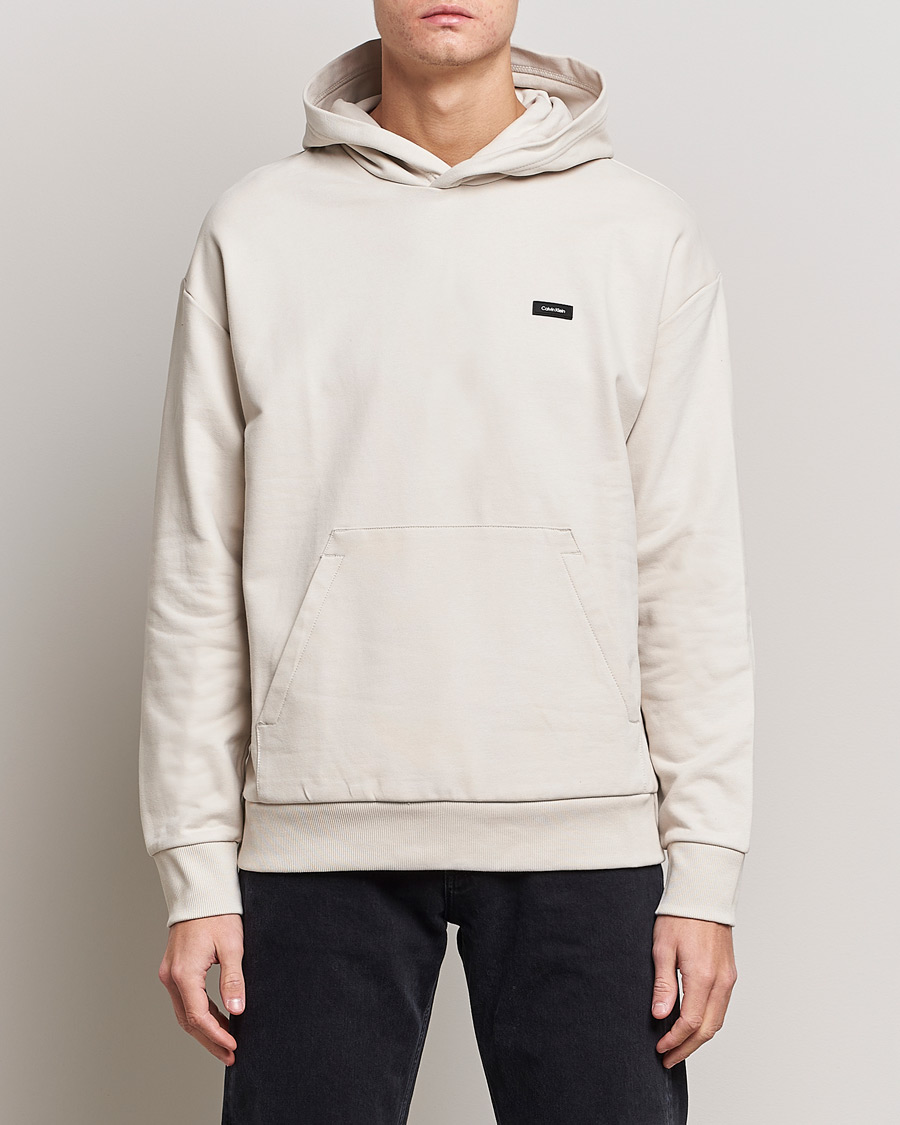 Mies | Puserot | Calvin Klein | Cotton Comfort Hoodie Stony Beige