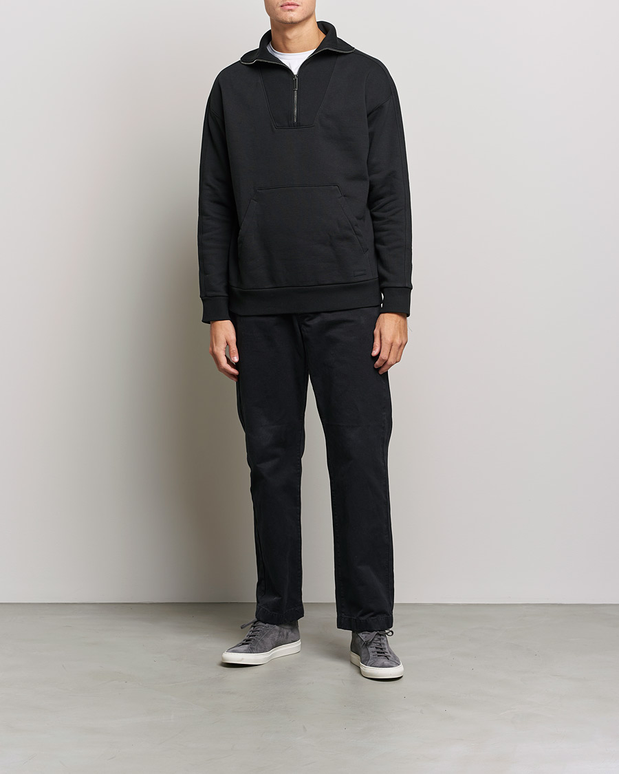 Mies | Puserot | Calvin Klein | Heavy Fleece Half Zip Sweater Black