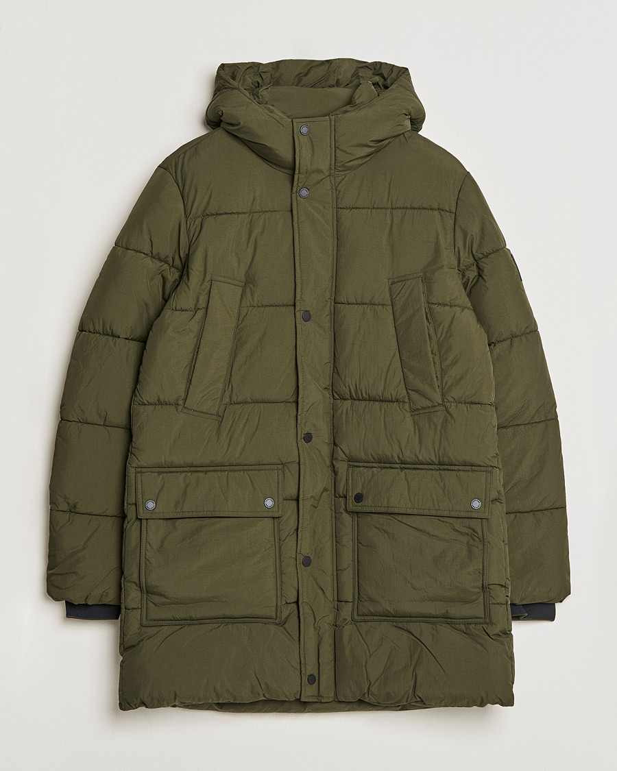 Mies | Takit | Calvin Klein | Crinkle Nylon Long Puffer Jacker Dark Olive