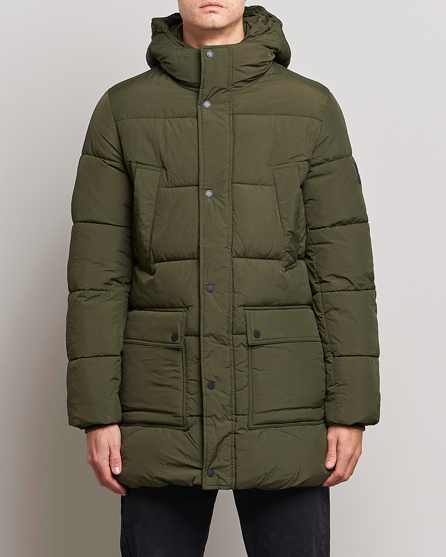 Mies | Takit | Calvin Klein | Crinkle Nylon Long Puffer Jacker Dark Olive