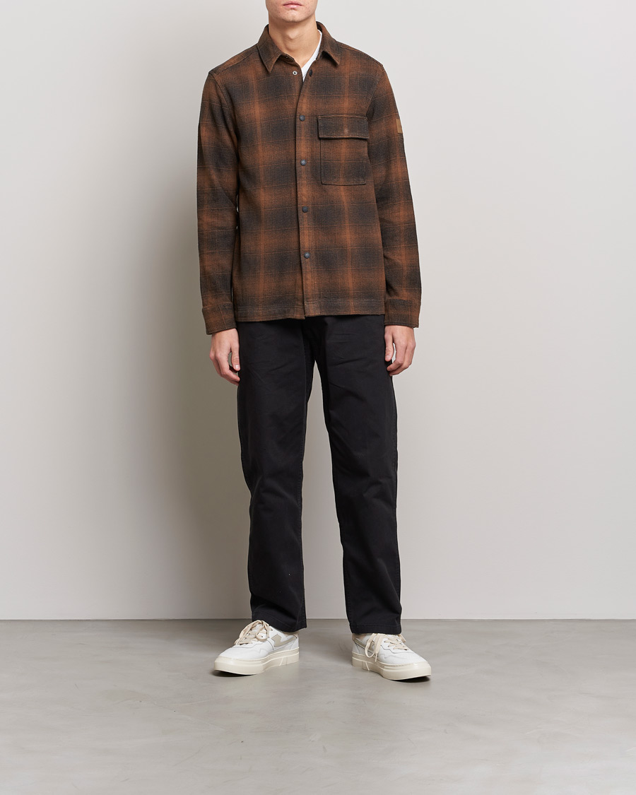 Mies |  | Calvin Klein | Blurred Checked Overshirt Chester Brown