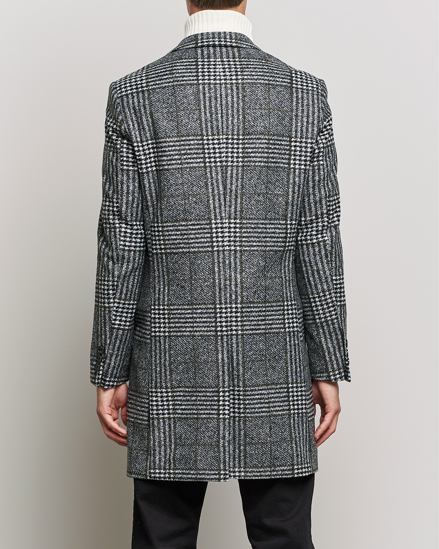 Mies | Takit | BOSS BLACK | Hyde Wool Checked Coat Black/Grey