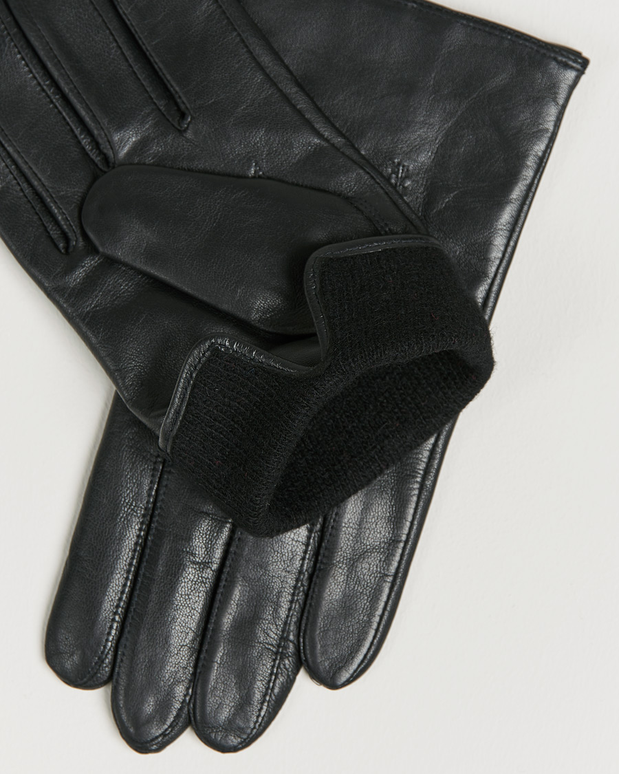 Mies | Hainz Leather Gloves Black | BOSS BLACK | Hainz Leather Gloves Black