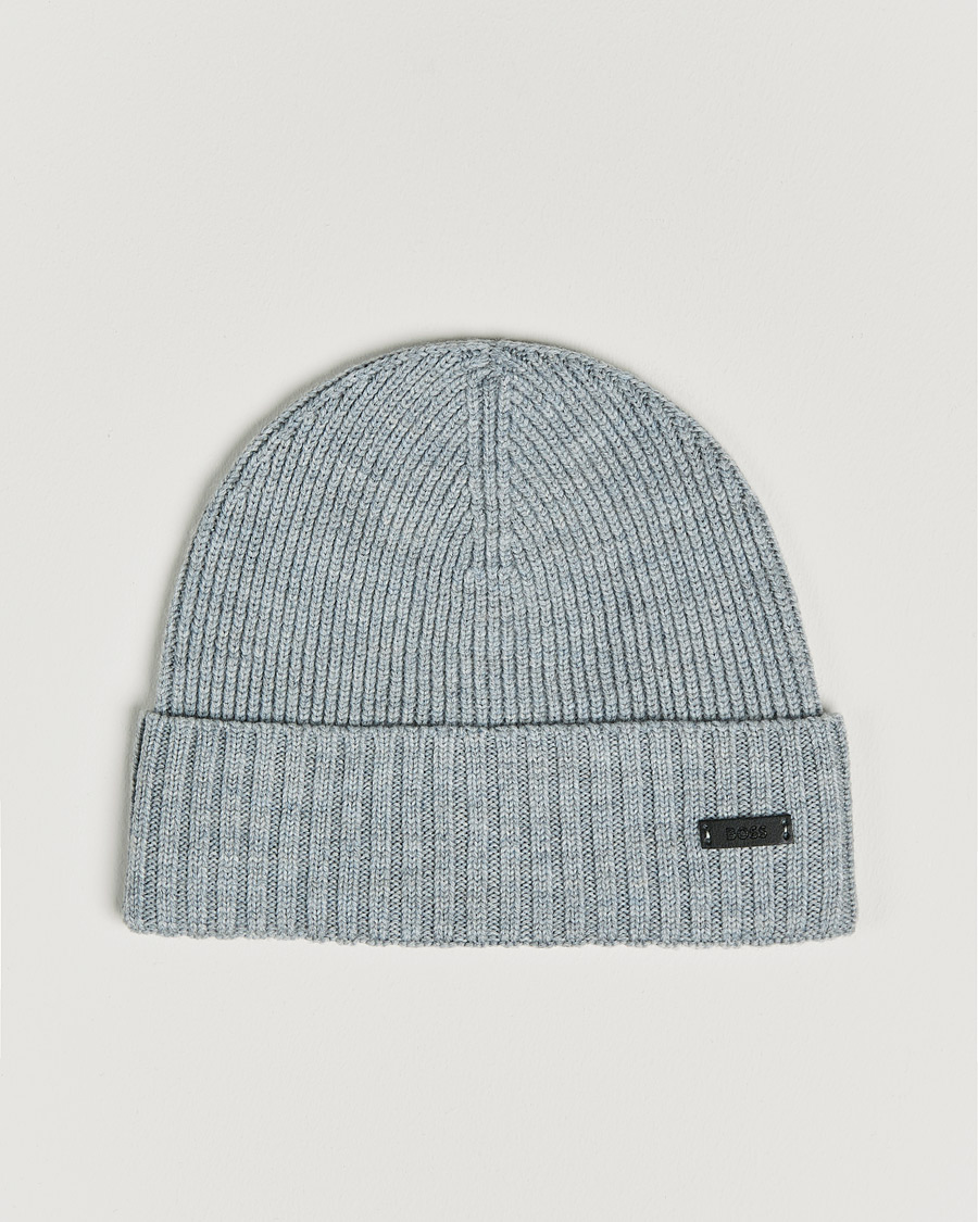 Mies | Fati Beanie Silver | BOSS BLACK | Fati Beanie Silver