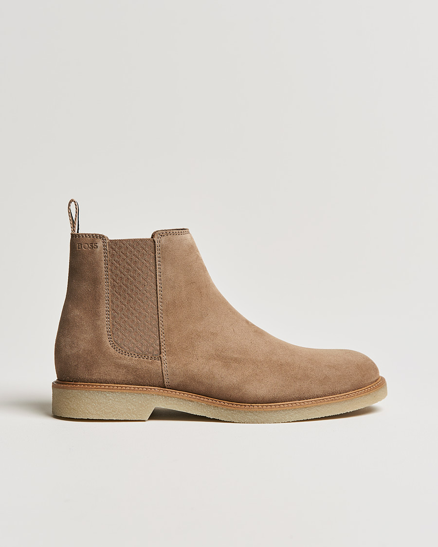 Mies | BOSS Tunley Suede Chelsea Boots Light Beige | BOSS BLACK | BOSS Tunley Suede Chelsea Boots Light Beige