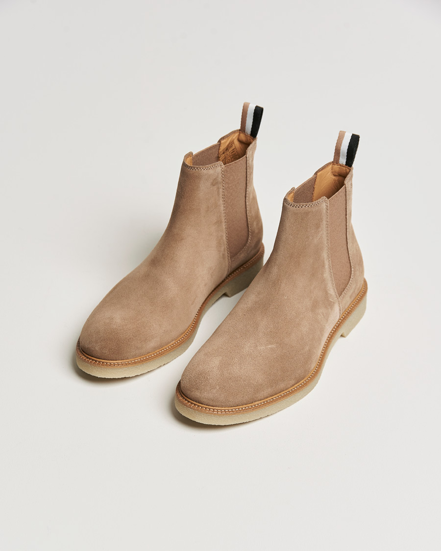 Mies |  | BOSS | Tunley Suede Chelsea Boots Light Beige