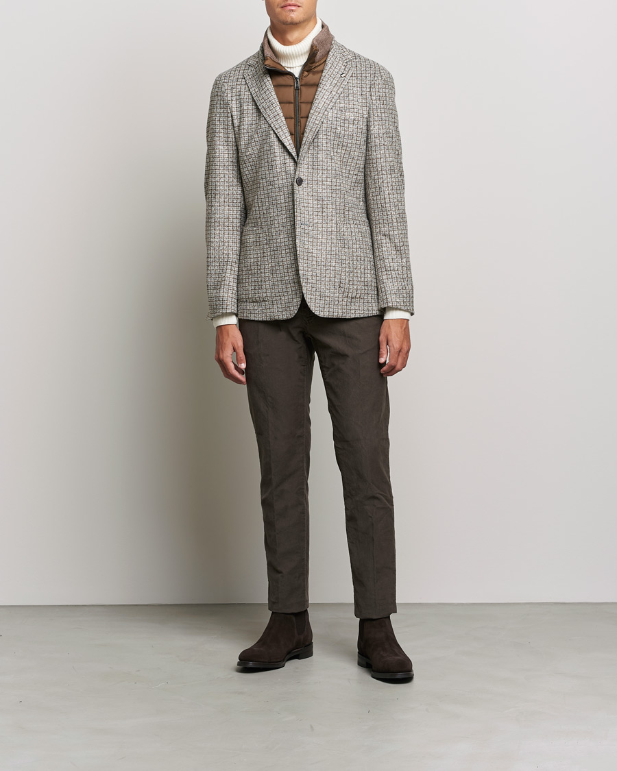 Mies | Pikkutakit | BOSS BLACK | Hanry Wool Checked Patch Pocket Blazer Silver