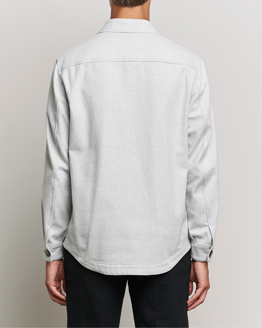 Mies | Kauluspaidat | BOSS BLACK | Carper Overshirt Open Grey