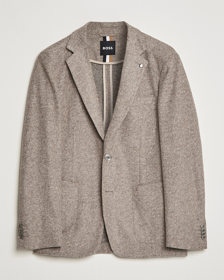 Mies | Pikkutakit | BOSS BLACK | BOSS Hanry Wool Patch Pocket Blazer Medium Beige