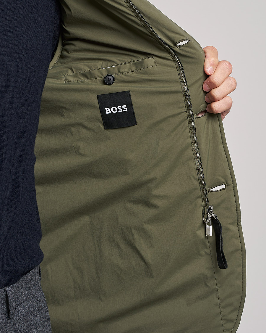 Mies | Takit | BOSS BLACK | BOSS Hanry Padded Blazer Jacket Open Green