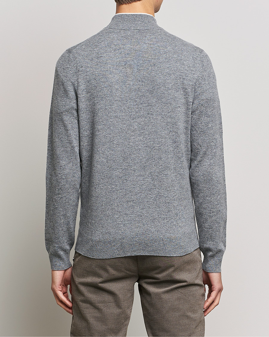 Mies | Puserot | BOSS BLACK | Barlo Lambswool Half Zip Silver