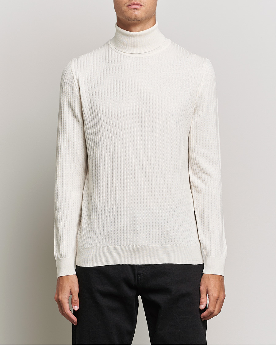Mies |  | BOSS | Lanerio Chunky Structured Polo Open White